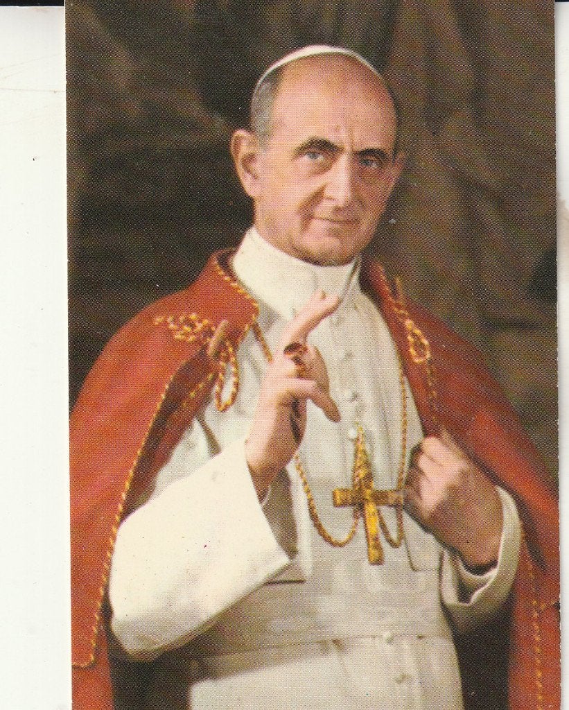 Paus Paulus VI bidprentje - RK Priesteropleidingen Lisse, Ophalen of Verzenden, Gebruikt, Kaart of Prent, Christendom | Katholiek