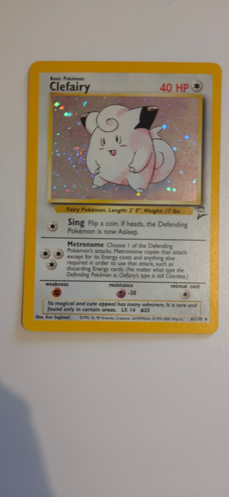 Clefairy 6/130, Ophalen of Verzenden, Zo goed als nieuw