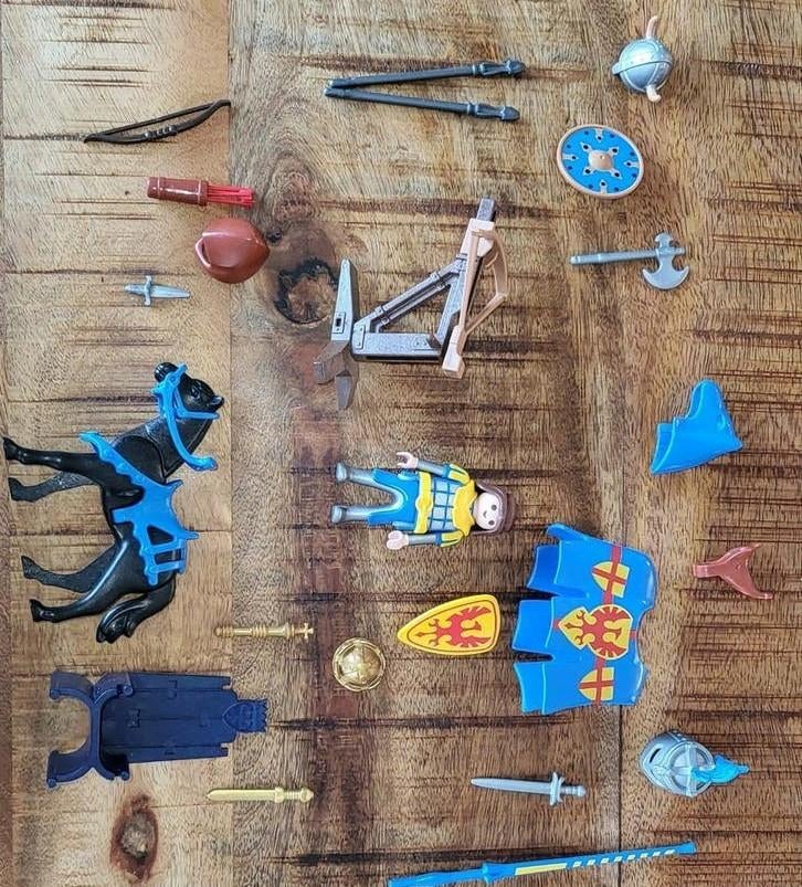 Playmobil 4339 4-in-1 set ridder/viking/koning/boog compleet, Ophalen of Verzenden, Zo goed als nieuw