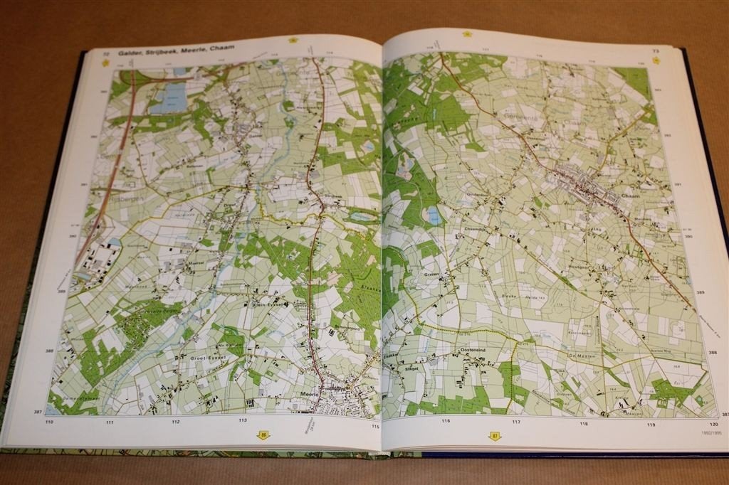 Grote provincie atlas Noord-Brabant West — Schaal 1:25.000, Gelezen, Ophalen of Verzenden, Landkaart, 1800 tot 2000