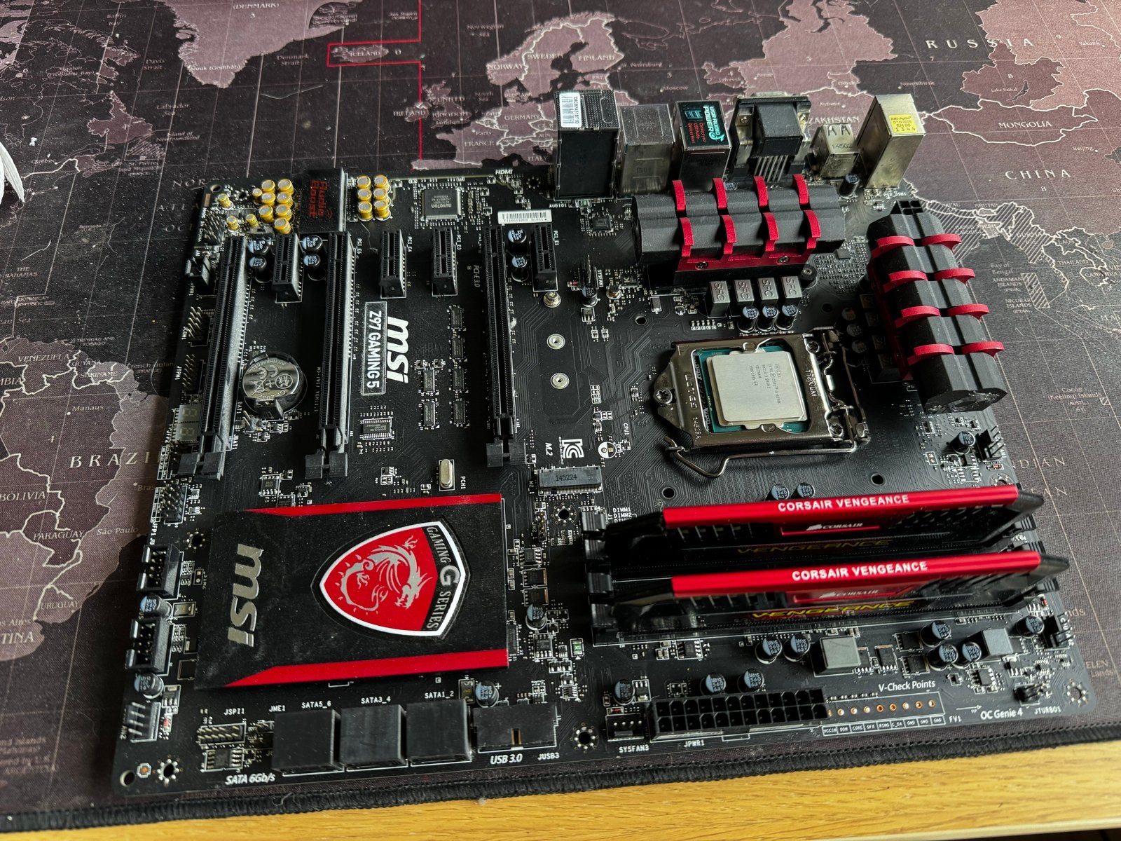 MSI Z97 Gaming 5, i5-4690k, 8GB Corsair Vengeance DDR3, Ophalen, Gebruikt, Intel, DDR3