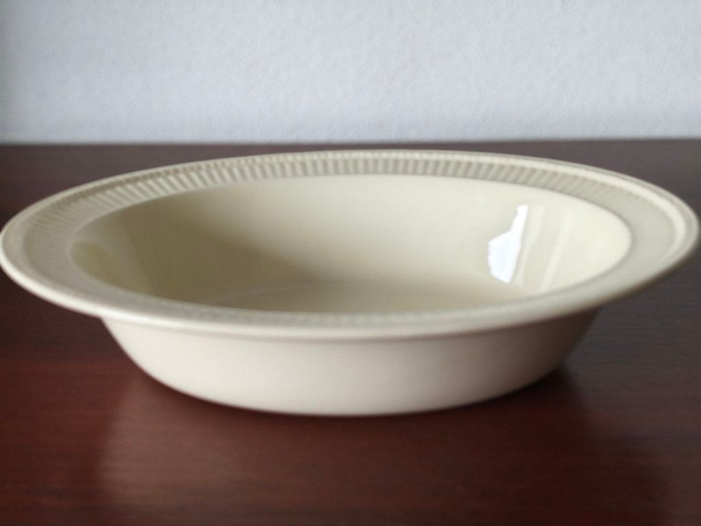 Antieke Diepe Ovale Groente/Salade Schaal Wedgwood "Edme", Ophalen of Verzenden