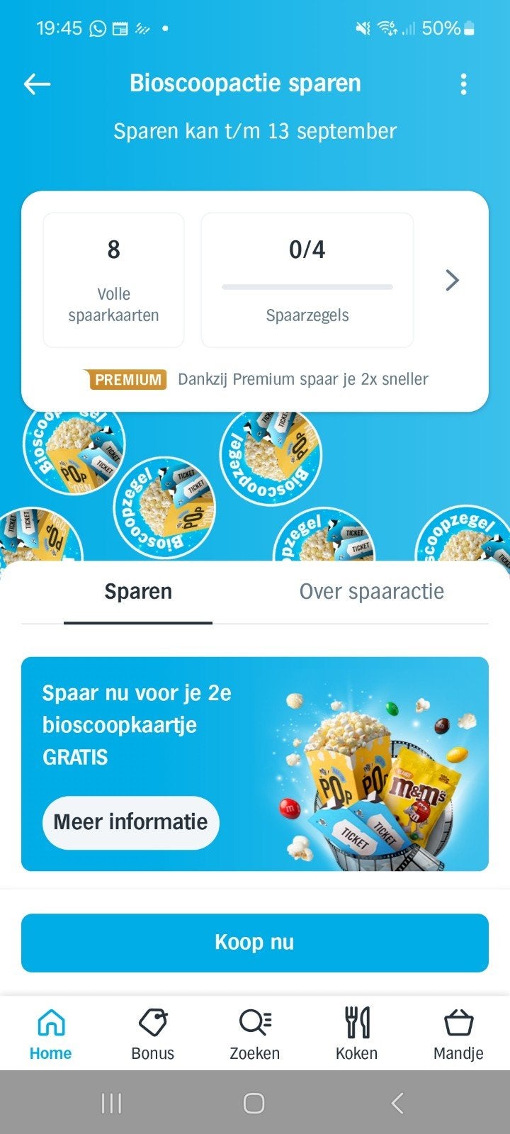 Ah zegels Pathe volle spaarkaart, Verzamelen, Supermarktacties, Albert Heijn, Verzenden