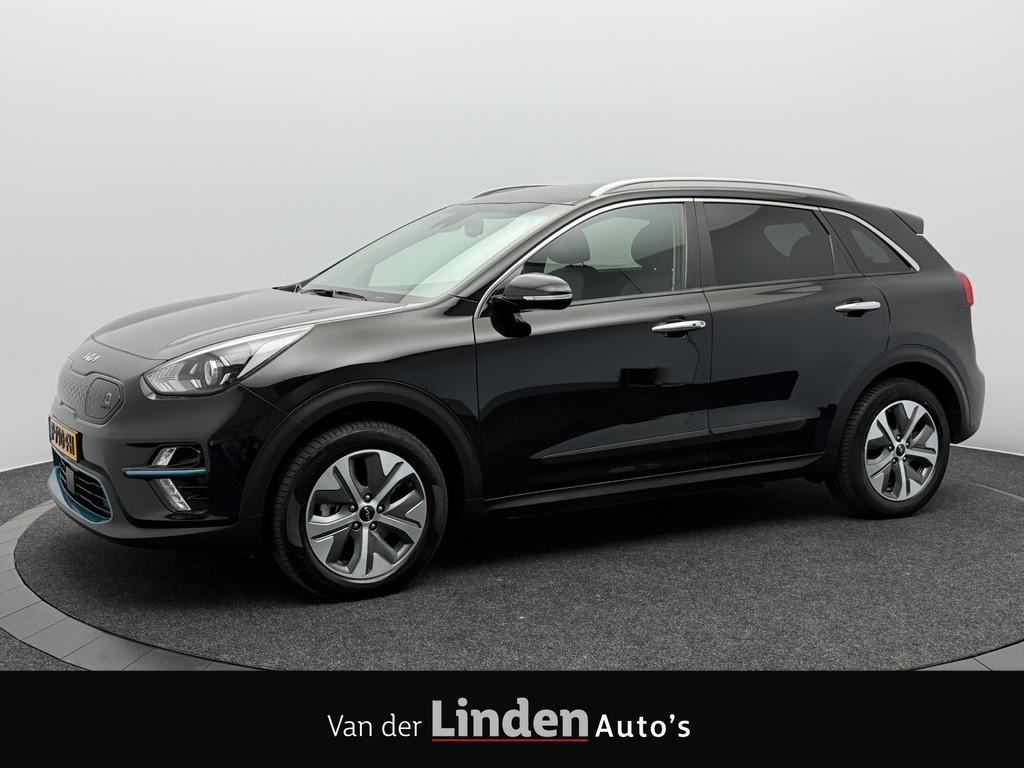 Kia e-Niro Edition 64 kWh SOH 96,7% | Camera | Carplay&Andro, Auto's, Gebruikt, Zwart, 1712 kg, Leder en Stof