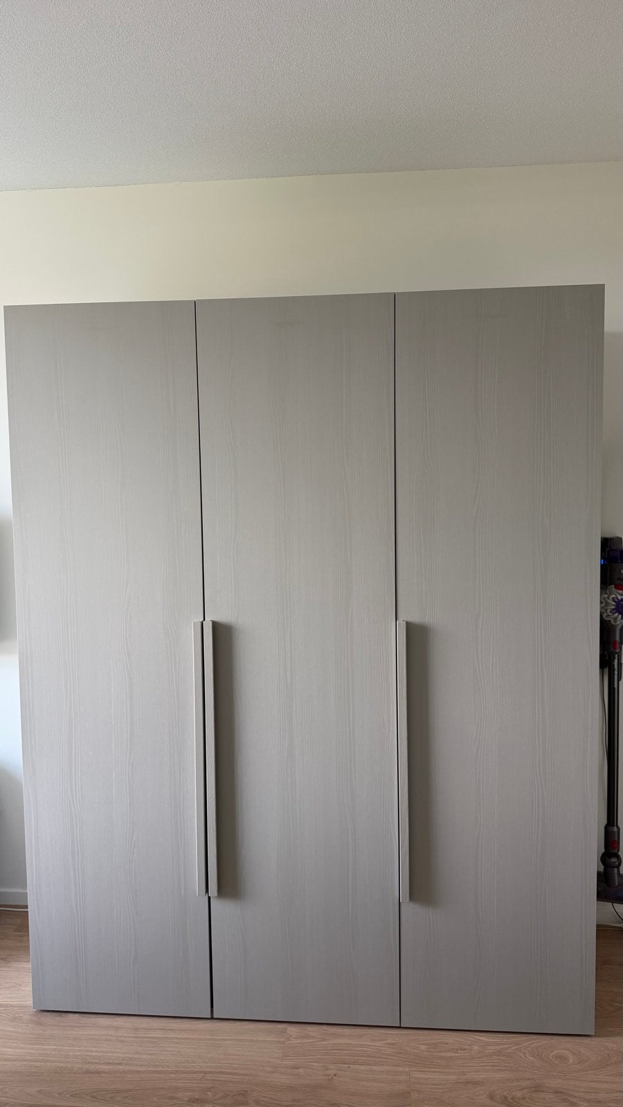 Woood kledingkast Rens 2 stuks grijs / notenhout, Huis en Inrichting, Kasten | Kledingkasten, Ophalen, 200 cm of meer, 150 tot 200 cm