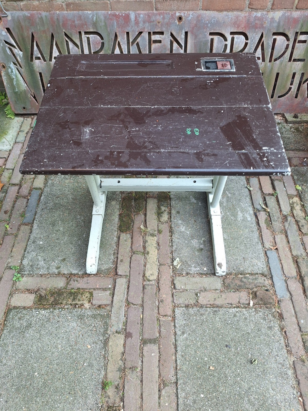 Schooltafeltje. Heel retro., Ophalen, Gebruikt