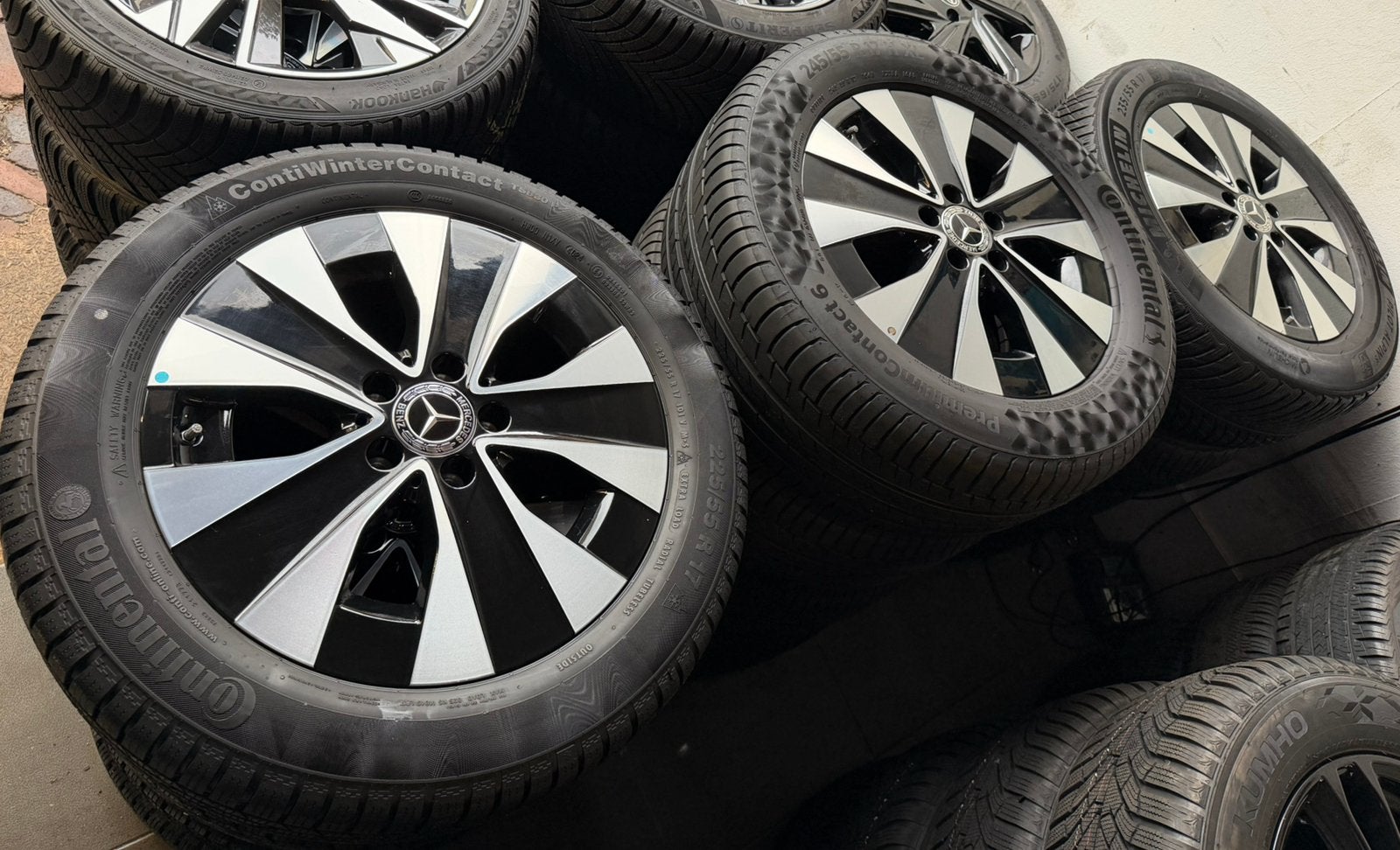 17” Mercedes Vito velgen sets met winterbanden / zomerbanden, Bestelwagen, Banden en Velgen, Nieuw, 17 inch