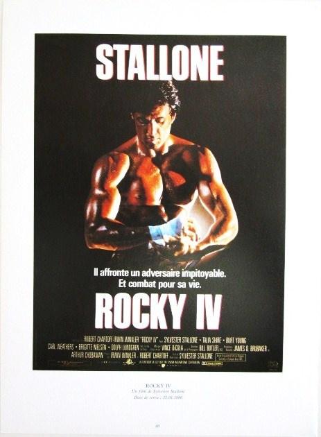 4 film posters - Rocky IV - Prizzi's honor - White Nights …, Ophalen of Verzenden, Poster