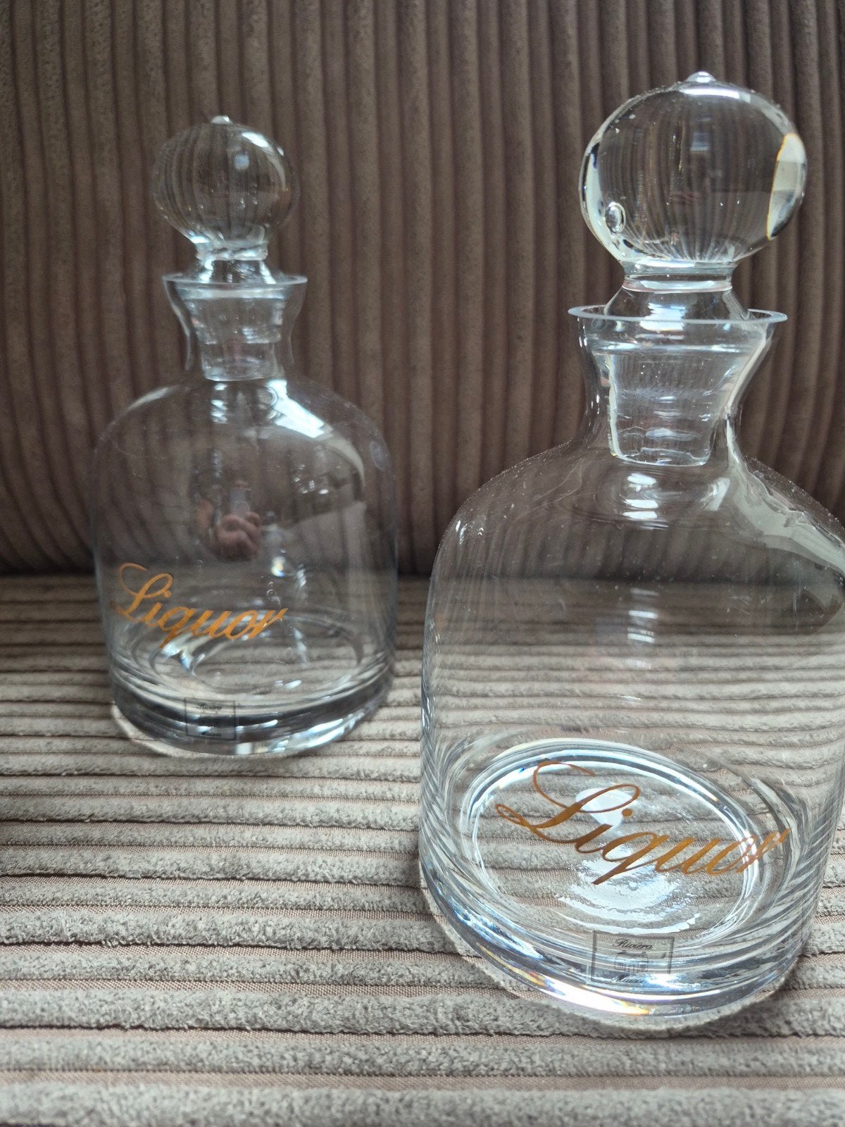 Riviera maison set van 2 liquor flessen, Ophalen of Verzenden