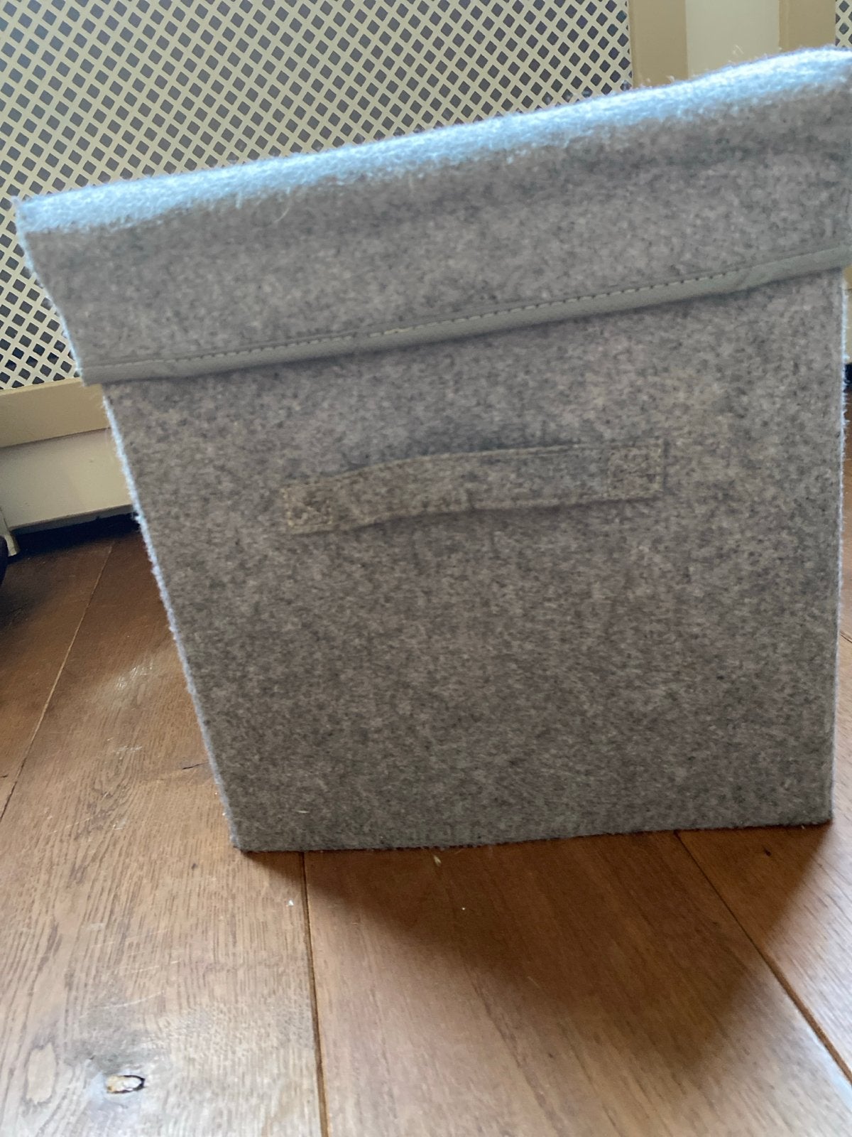 Grijze vilten opbergdoos met deksel voor Ikea Kallax, Doe-het-zelf en Verbouw, Kratten en Dozen, Ophalen, Minder dan 35 cm, Minder dan 50 cm