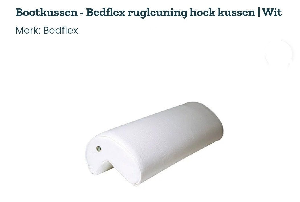 Bedflex rugleuning hoek bootkussen, Ophalen of Verzenden, Gebruikt, Interieur en Kussens