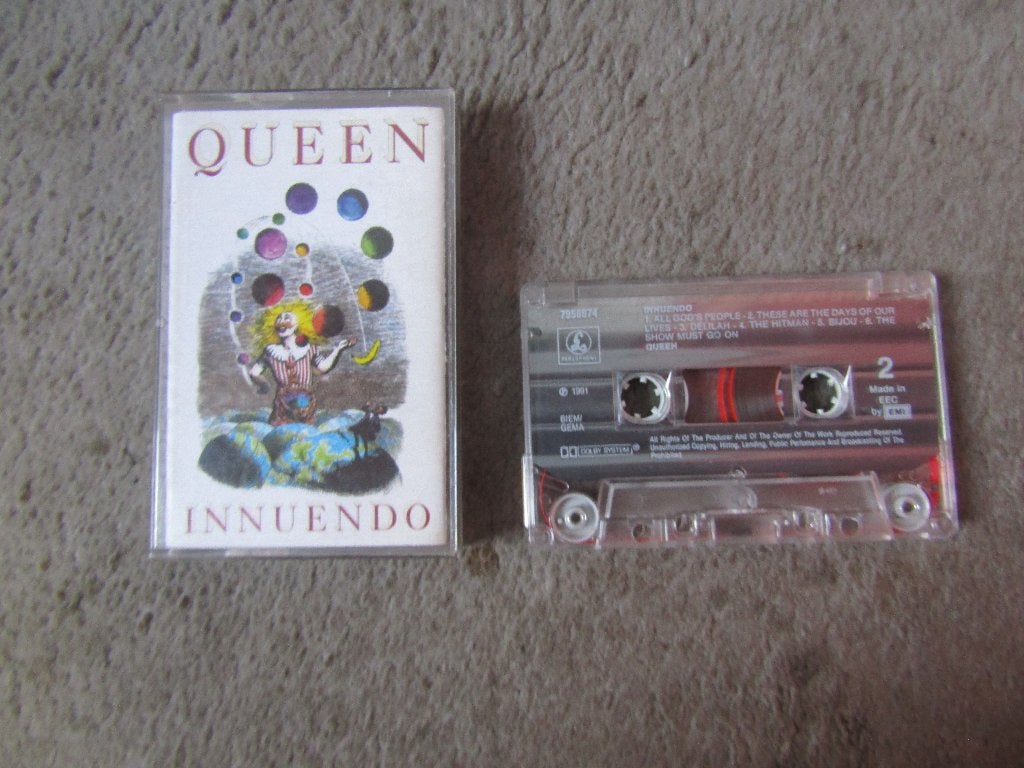 Cassette: Queen - Innuendo, Cd's en Dvd's, Gebruikt, 1 bandje, Ophalen of Verzenden, Origineel