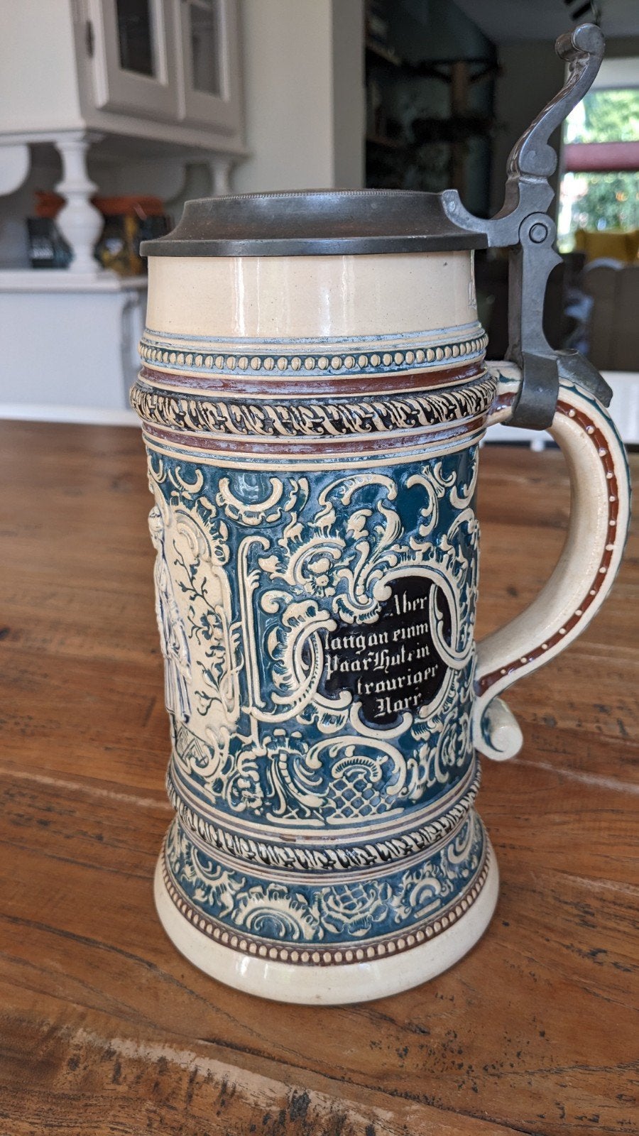 Duitsche Bierpul Merkelbach en Wick uit 1895-1910, Ophalen