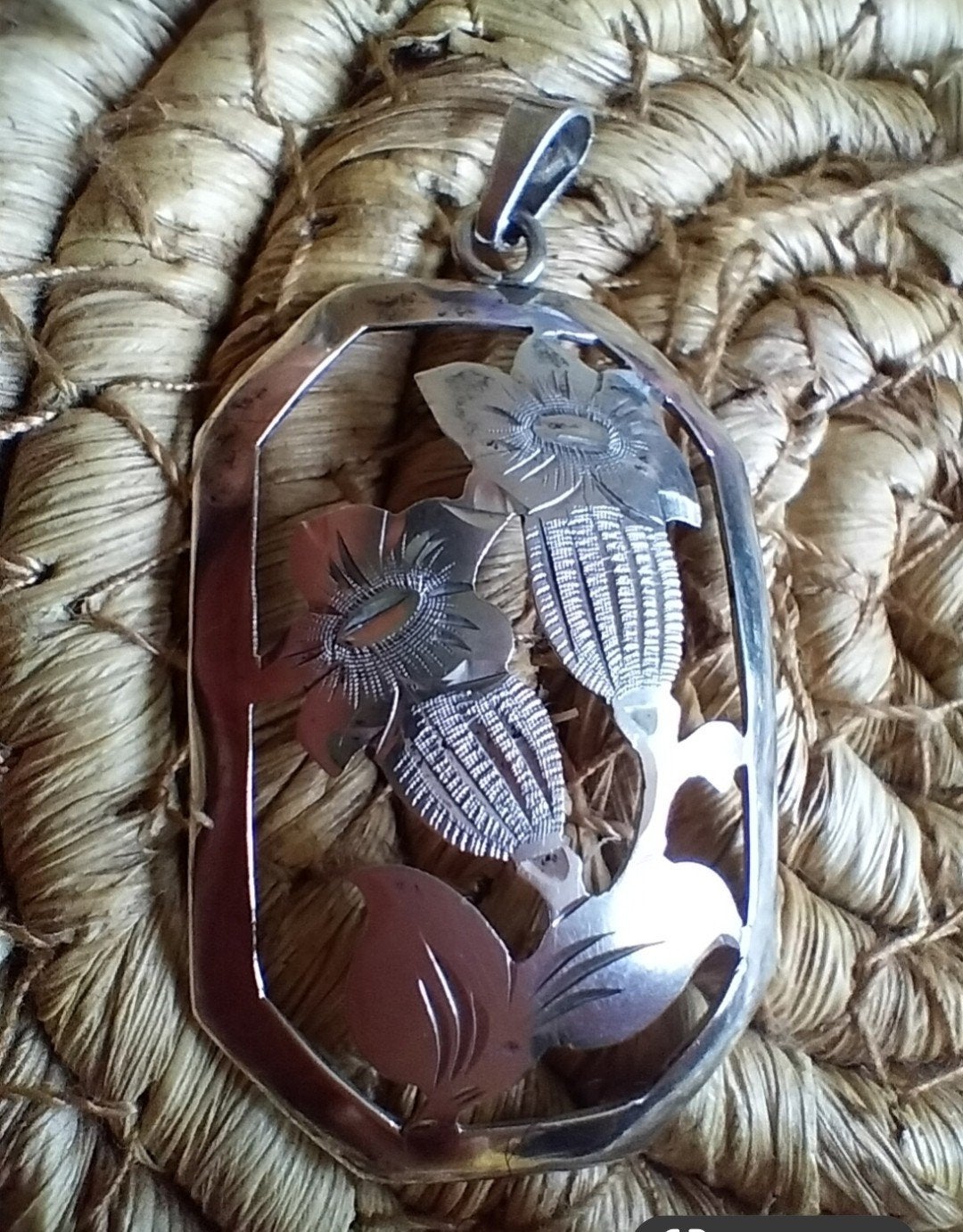 Schitterende antieke zilveren hanger Theodor Klotz, Verzenden, Zilver, Hanger