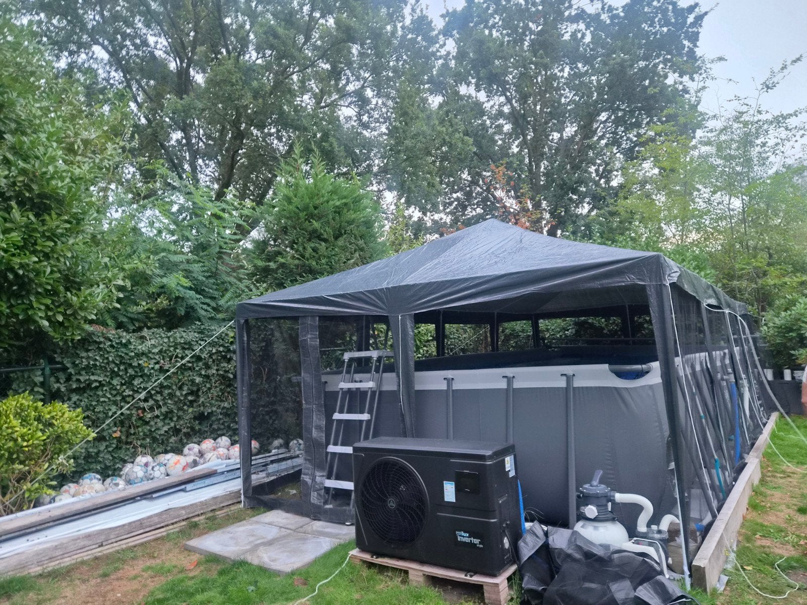 tent 8x4 meter, Ophalen, Gebruikt