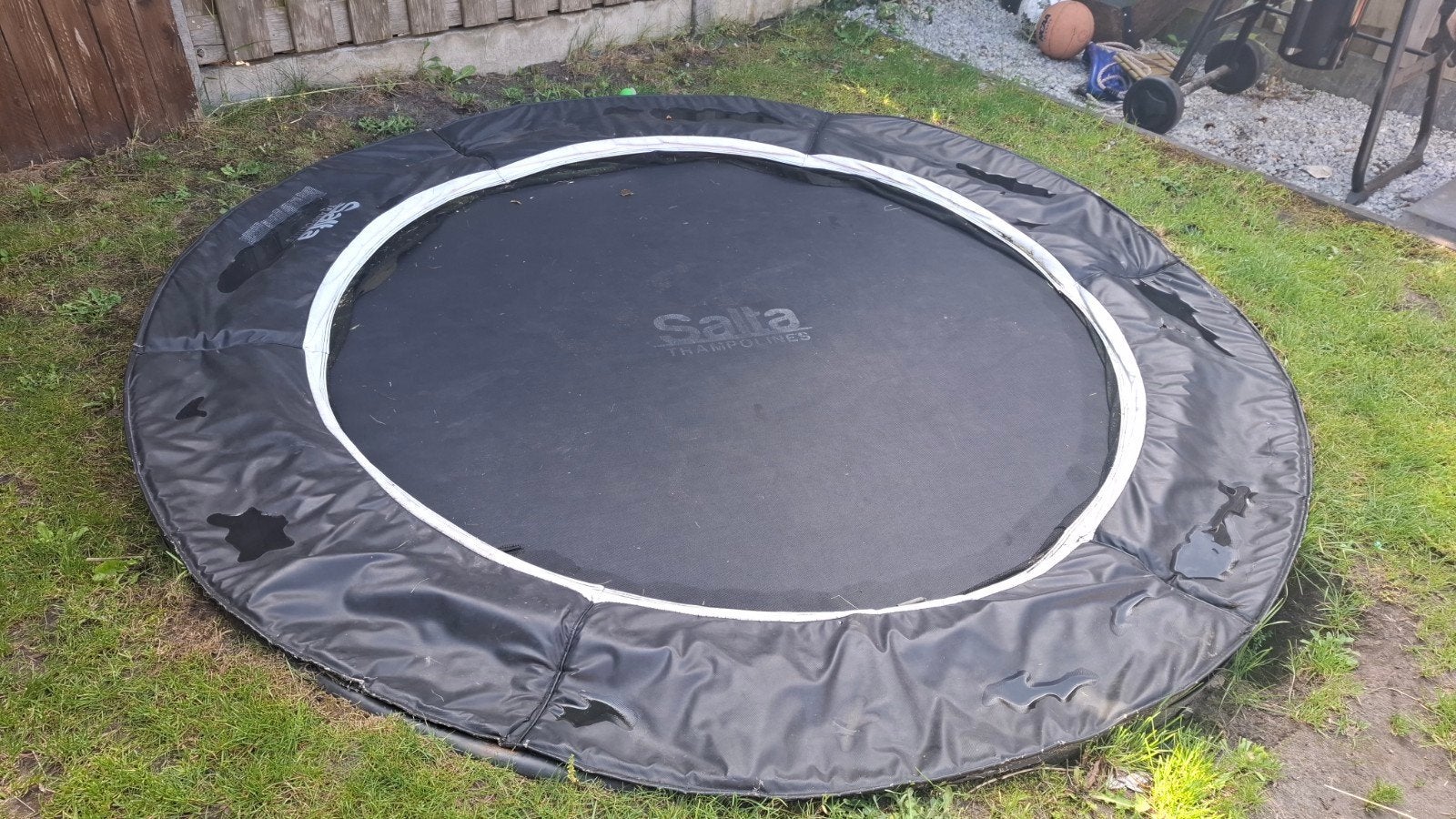 Salta Trampoline - Inground 251cm (gebruikt), Ophalen, Gebruikt