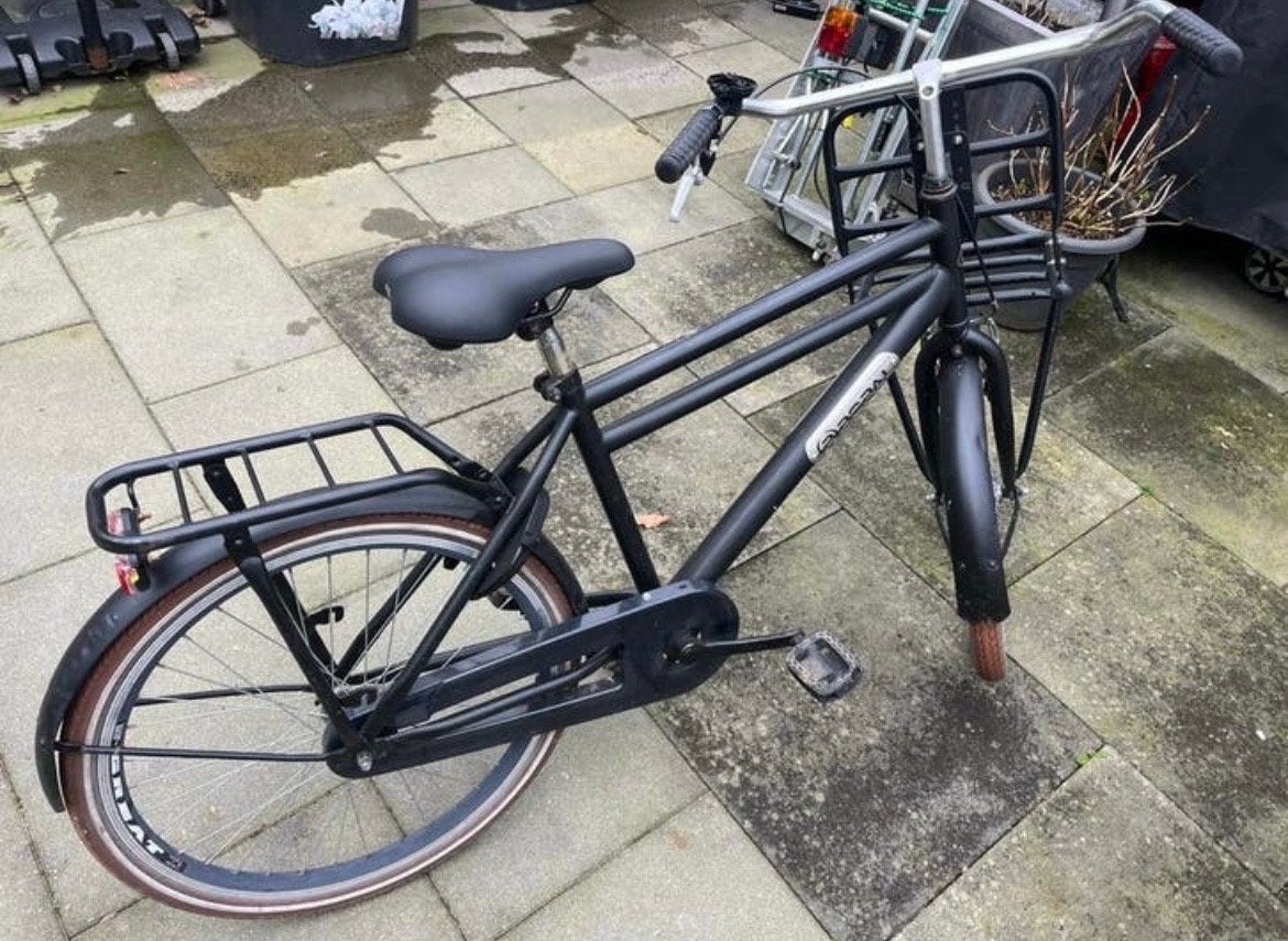 Popal Daily Dutch Basic Transportfiets - Mat Zwart, Fietsen en Brommers, Fietsen | Dames | Damesfietsen, Overige merken, Terugtraprem