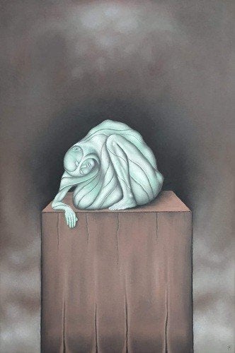 Kunsthandel Gennep - "Isolement", Antiek en Kunst, Verzenden, Papier/karton, Gesigneerd, Pastel