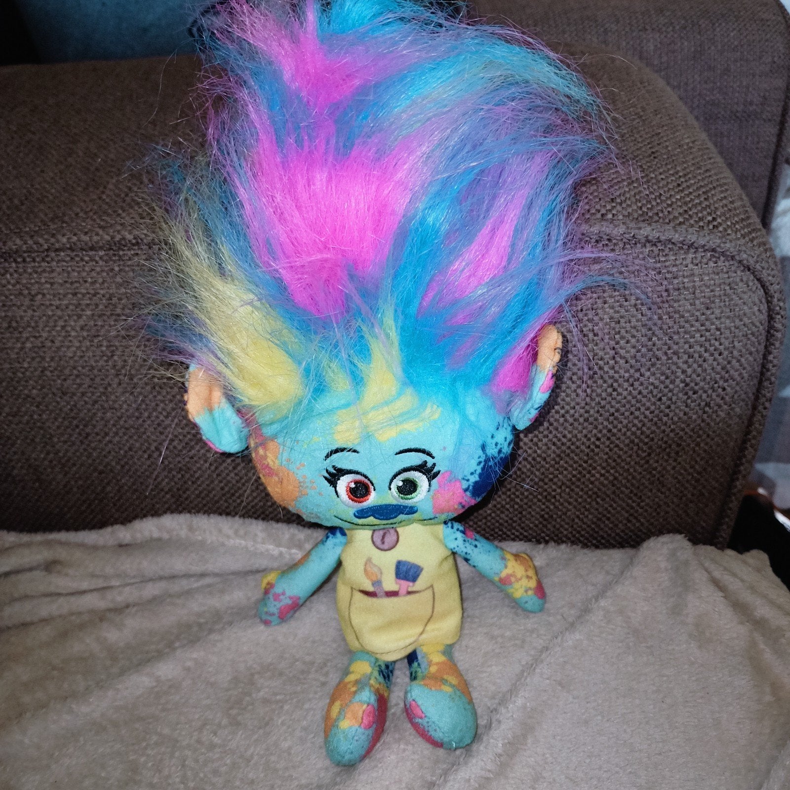 Hasbro dreamworks trolls 2015, harper the artist painter., Overige merken, Overige karakters, Overige typen, Ophalen of Verzenden