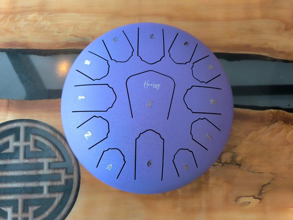 Tongdrum 12 inch - Paars, Steel Tongue Drum, Muziek en Instrumenten, Percussie, Ophalen of Verzenden, Melodische percussie, Onbekend, raadpleeg de verkoper voor details.