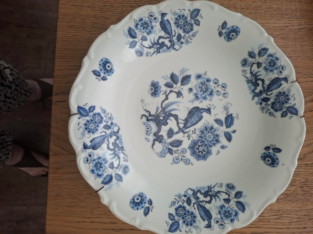 Antieke delfsblauwe borden, Meerkleurig, Ophalen of Verzenden, Zo goed als nieuw, Wandbord of Wandpaneel