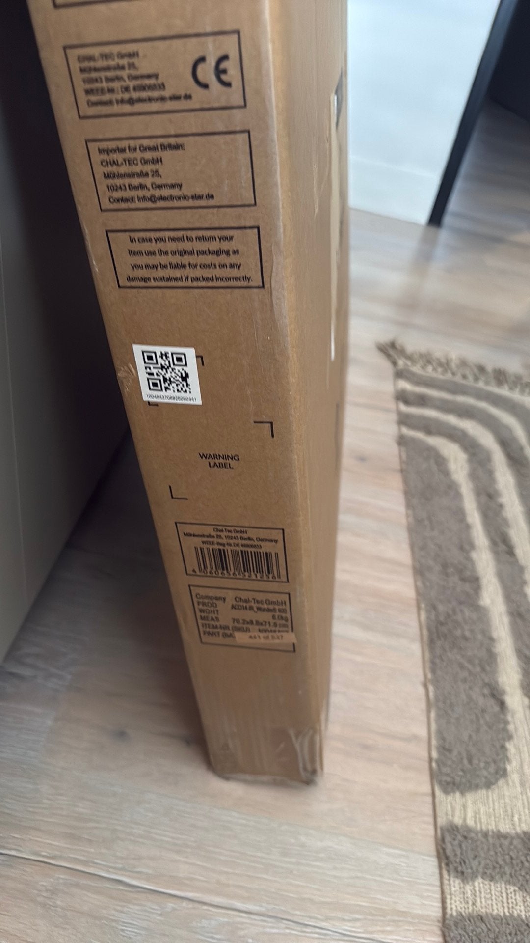 Klarstein infrarood kachel, Ophalen, 30 tot 80 cm, Nieuw, Minder dan 60 cm