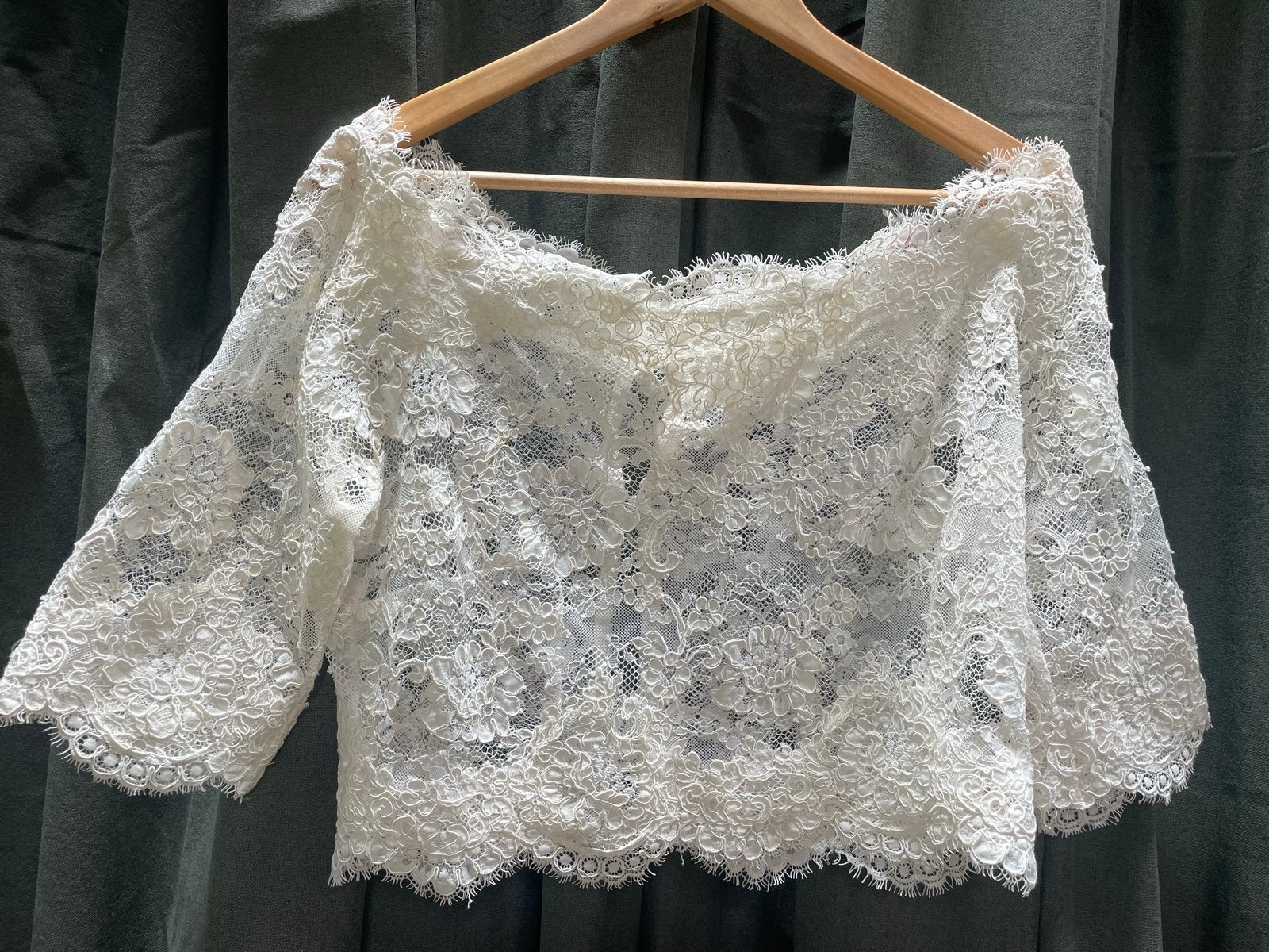 Bianco Evento Kanten Bruids Top / Bolero - Maat 42 (valt als, Ophalen, Zo goed als nieuw, Overige kleuren, Accessoires
