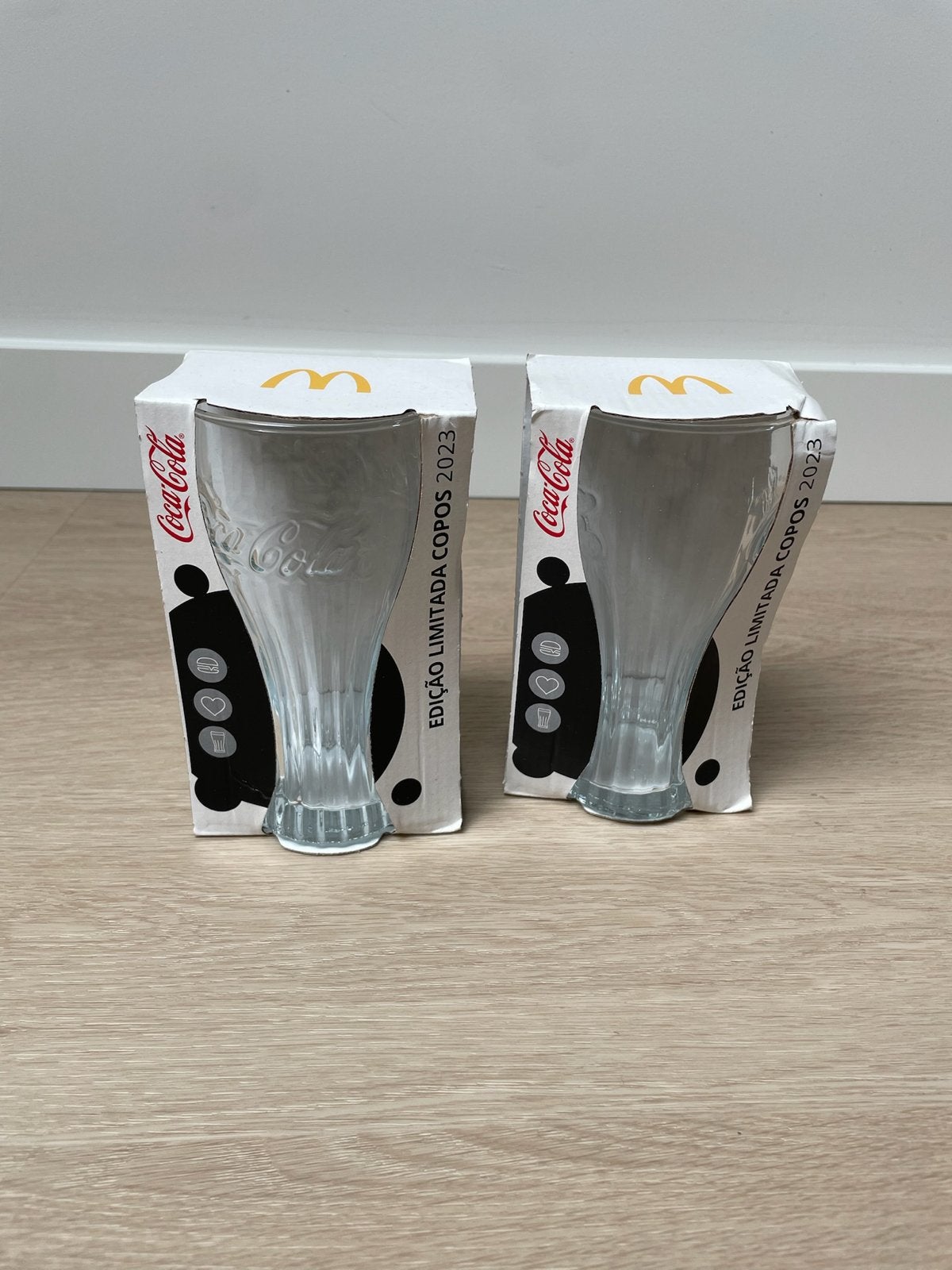 2x McDonald's Coca-Cola Glazen Limited Edition 2023 Nieuw, Nieuw, Ophalen of Verzenden, Meerkleurig, Overige merken