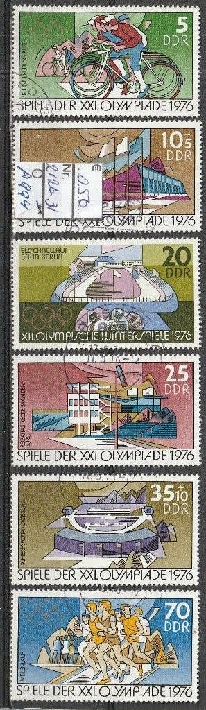 DDR Olympiade '76 Michel 2126-31 Nr.A994g, Verzenden, DDR, Gestempeld