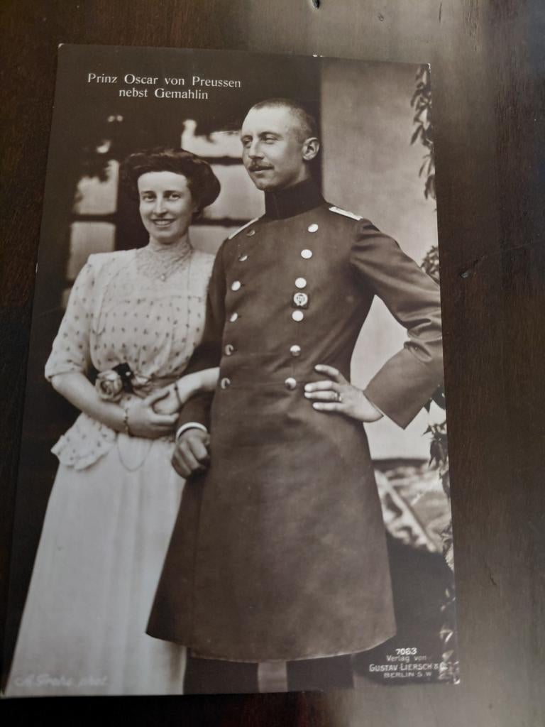 PRINZ OSCAR von PREUSSENNEBST GEMAHLIN, Ophalen of Verzenden, Nieuw, Buitenland, Kaart, Foto of Prent