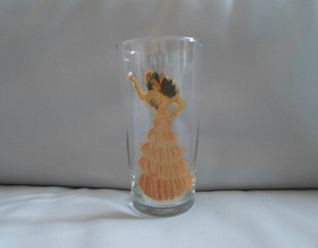 Vintage Glas Erotisch Danseres, Ophalen of Verzenden, Zo goed als nieuw, Overige typen