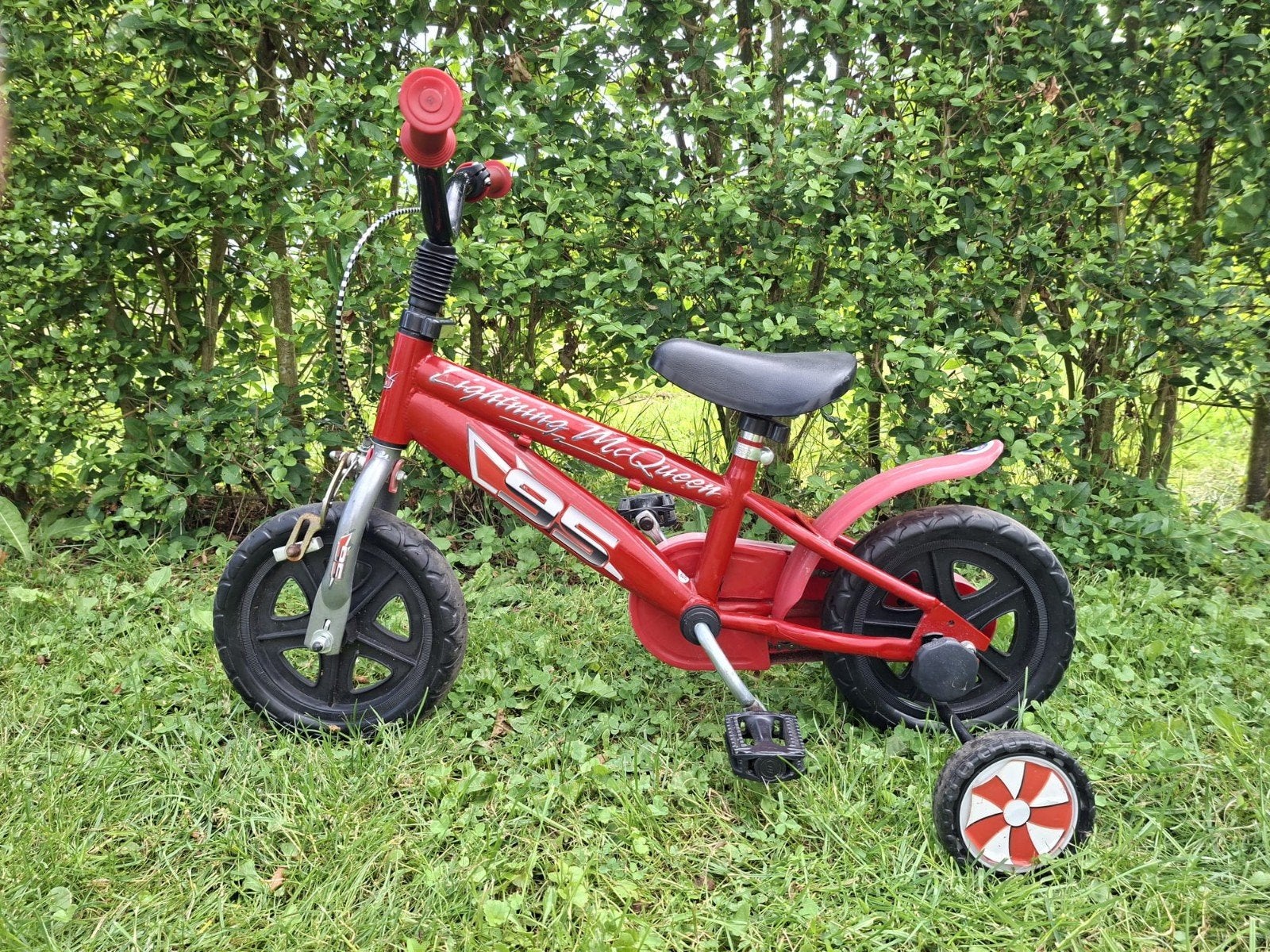 Kinderfietsje met zijwieltjes, Ophalen of Verzenden, Gebruikt, Minder dan 16 inch, Zijwieltjes