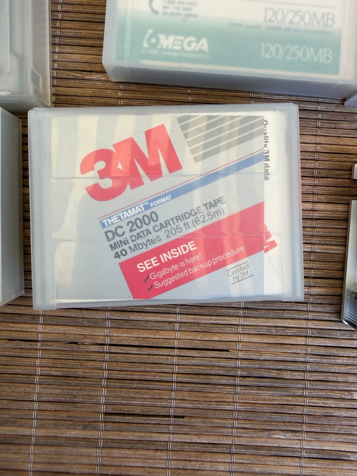 Vintage 3M en Iomega Mini Data Cartridge Tapes, Computers en Software, Ophalen, Intern, Gebruikt, HDD