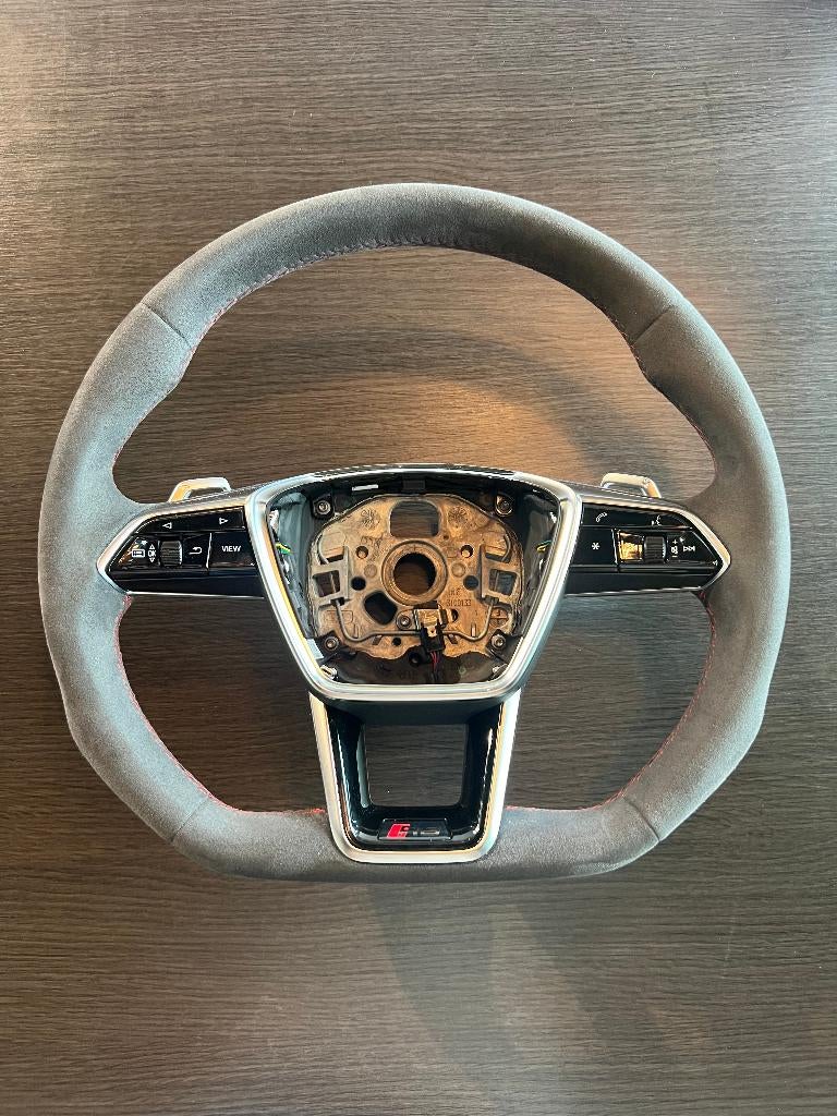 Audi Etron GT (RS) Alcantara stuurwiel, Auto-onderdelen, Interieur en Bekleding, Audi, Gebruikt, Ophalen
