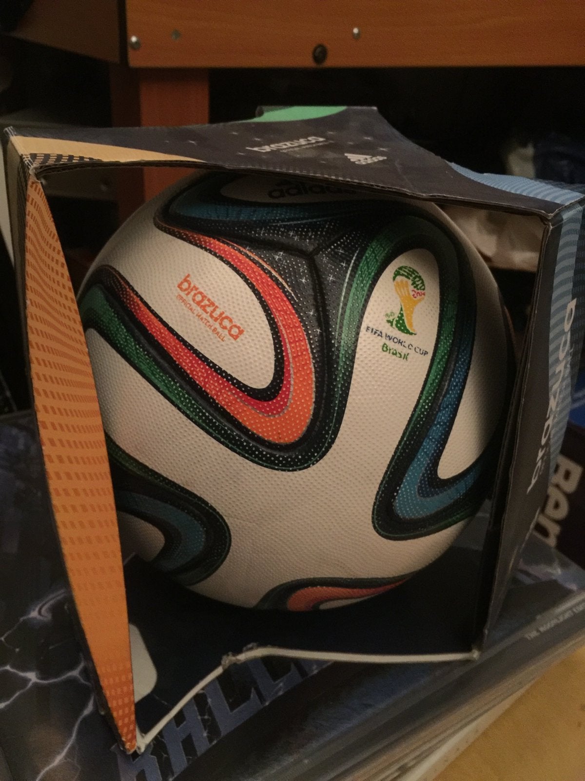 Brazuca 2014 matchbal org in box Brazilië, Maat XL, Ophalen, Overige typen