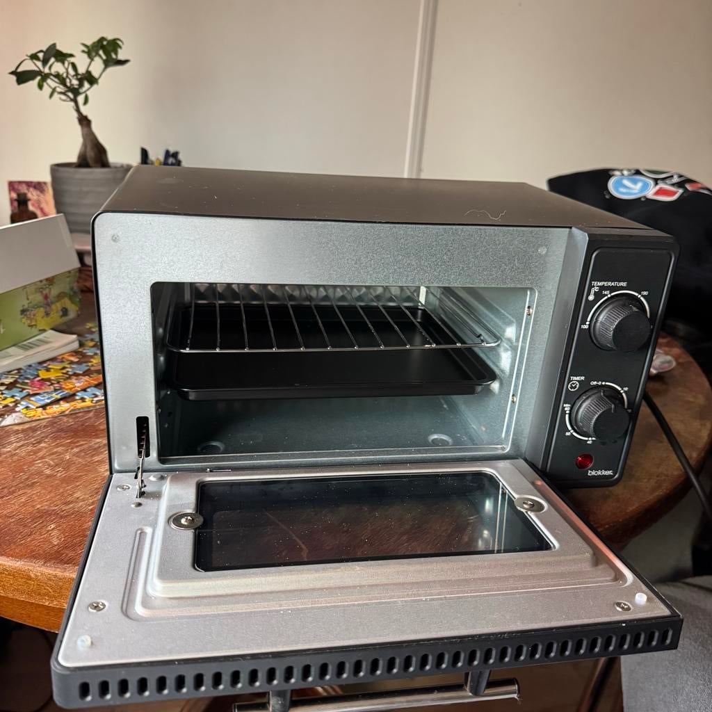 Compacte oven - weinig gebruikt, nog in doos, Ophalen, Minder dan 45 cm, Oven, Zo goed als nieuw