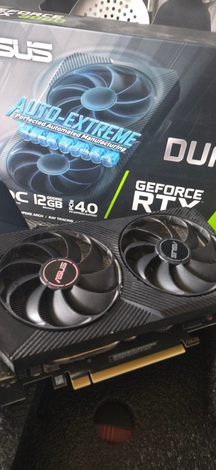 ASUS Dual GeForce RTX 3060 OC Edition 12GB GDDR6, Computers en Software, Ophalen, GDDR6, PCI-Express 4, Zo goed als nieuw