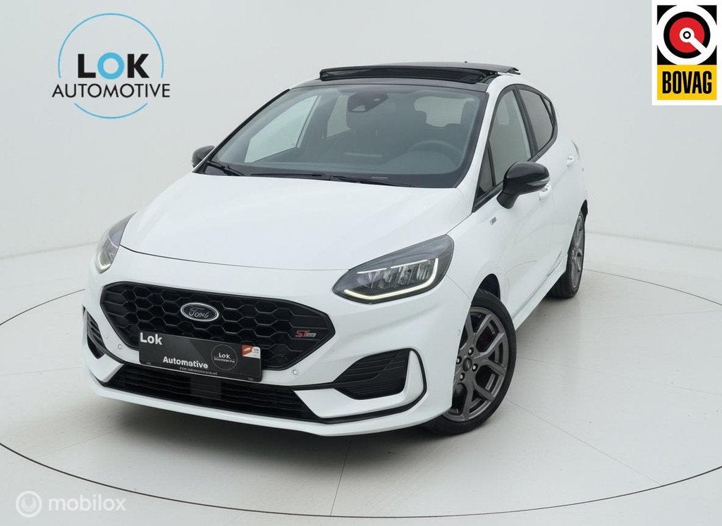 Ford Fiesta 1.0 EcoBoost Hybrid ST-Line PANO|LED|CAMERA|AUT|, Auto's, Automatische klimaatregeling, Gebruikt, Wit, Bedrijf