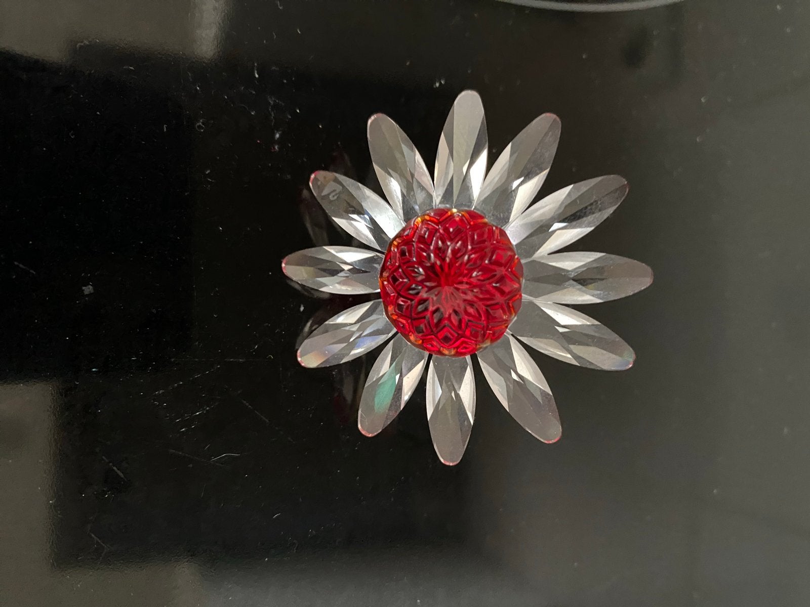Swarovski Kristal Bloemen Broche - Made in Austria, Ophalen of Verzenden, Zo goed als nieuw