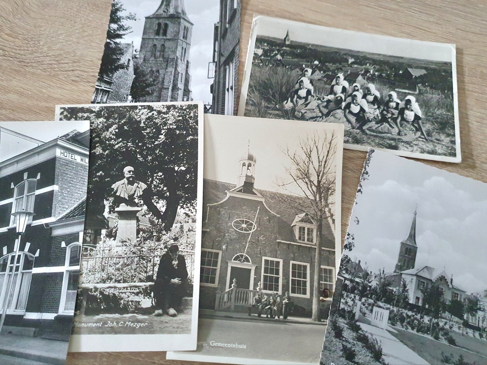 Verzameling 6 x Domburg Walcheren Zeeland, Ophalen of Verzenden, 1940 tot 1960, Gelopen, Zeeland