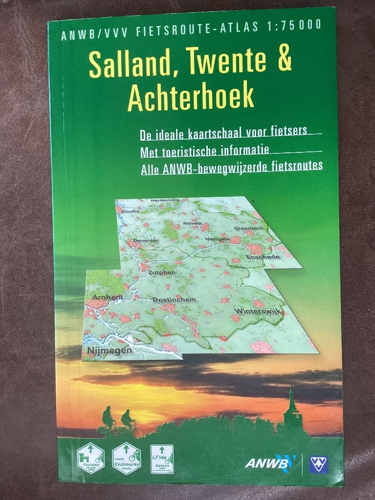 ANWB/VVV Fietsroute-Atlas Salland, Twente & Achterhoek, Ophalen of Verzenden, Zo goed als nieuw, Overige typen