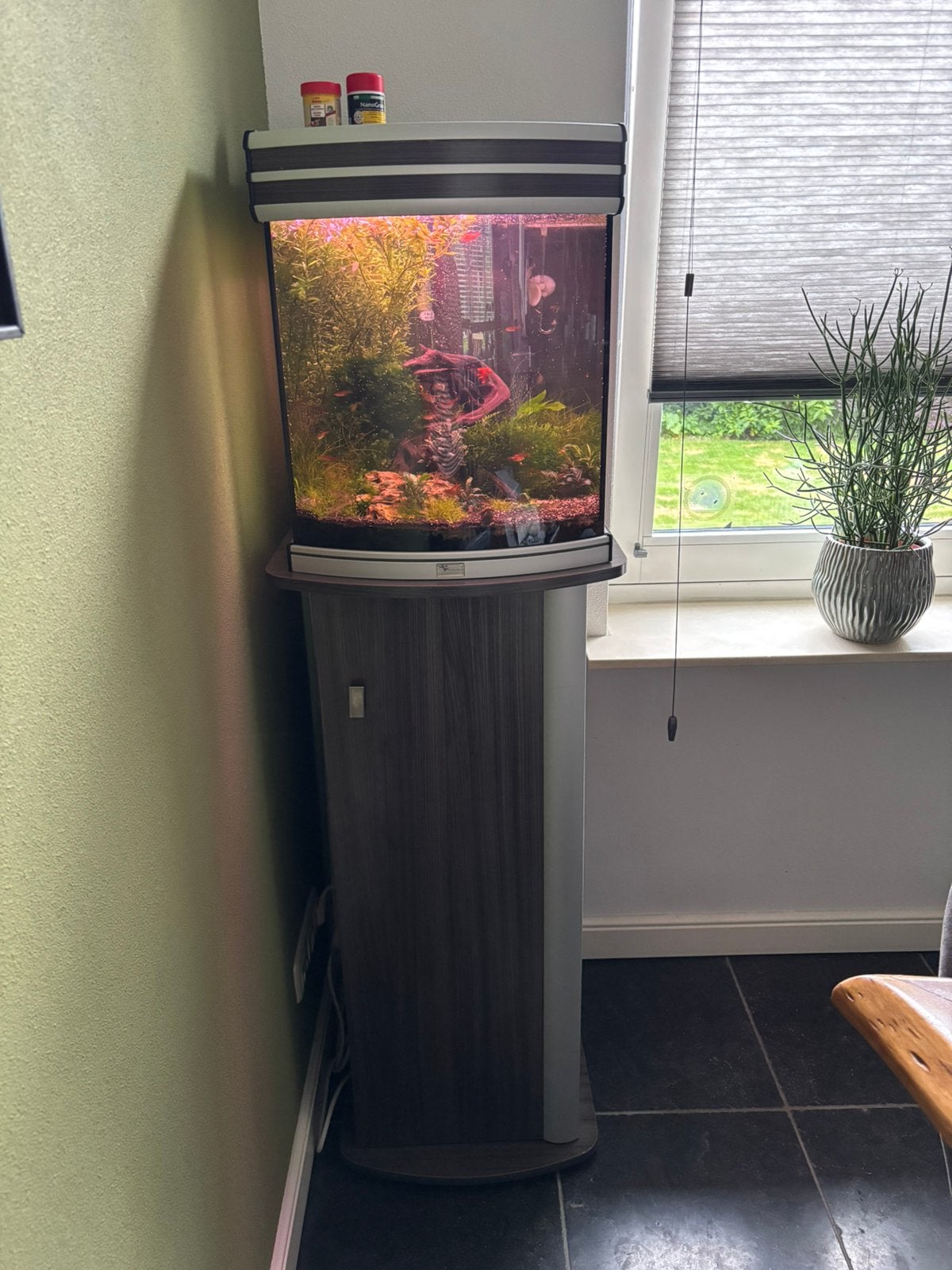 Aquatlantis aquarium 75 liter, Ophalen, Gebruikt, Aquatlantis, Inclusief vissen