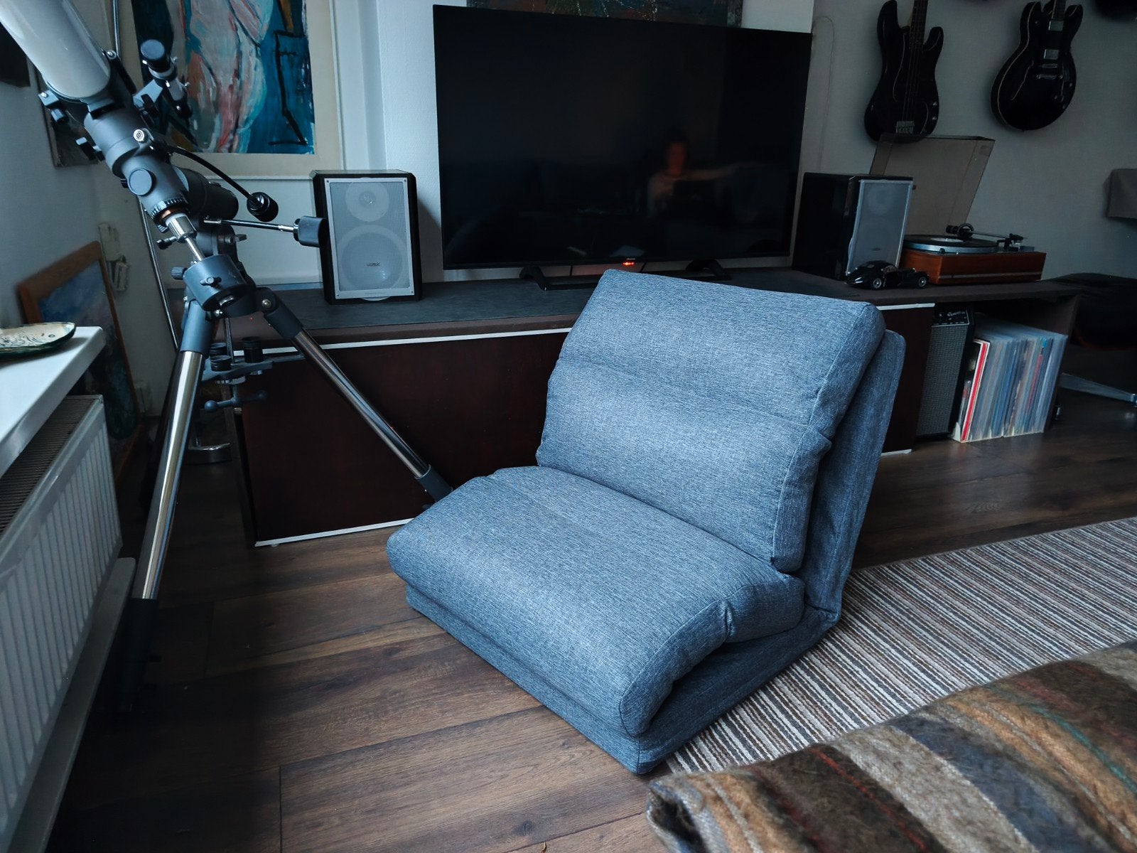 Verstelbare vloerstoel/loungestoel poef gamestoel zitzak, Ophalen, Zo goed als nieuw, Modern, Casual, Eén