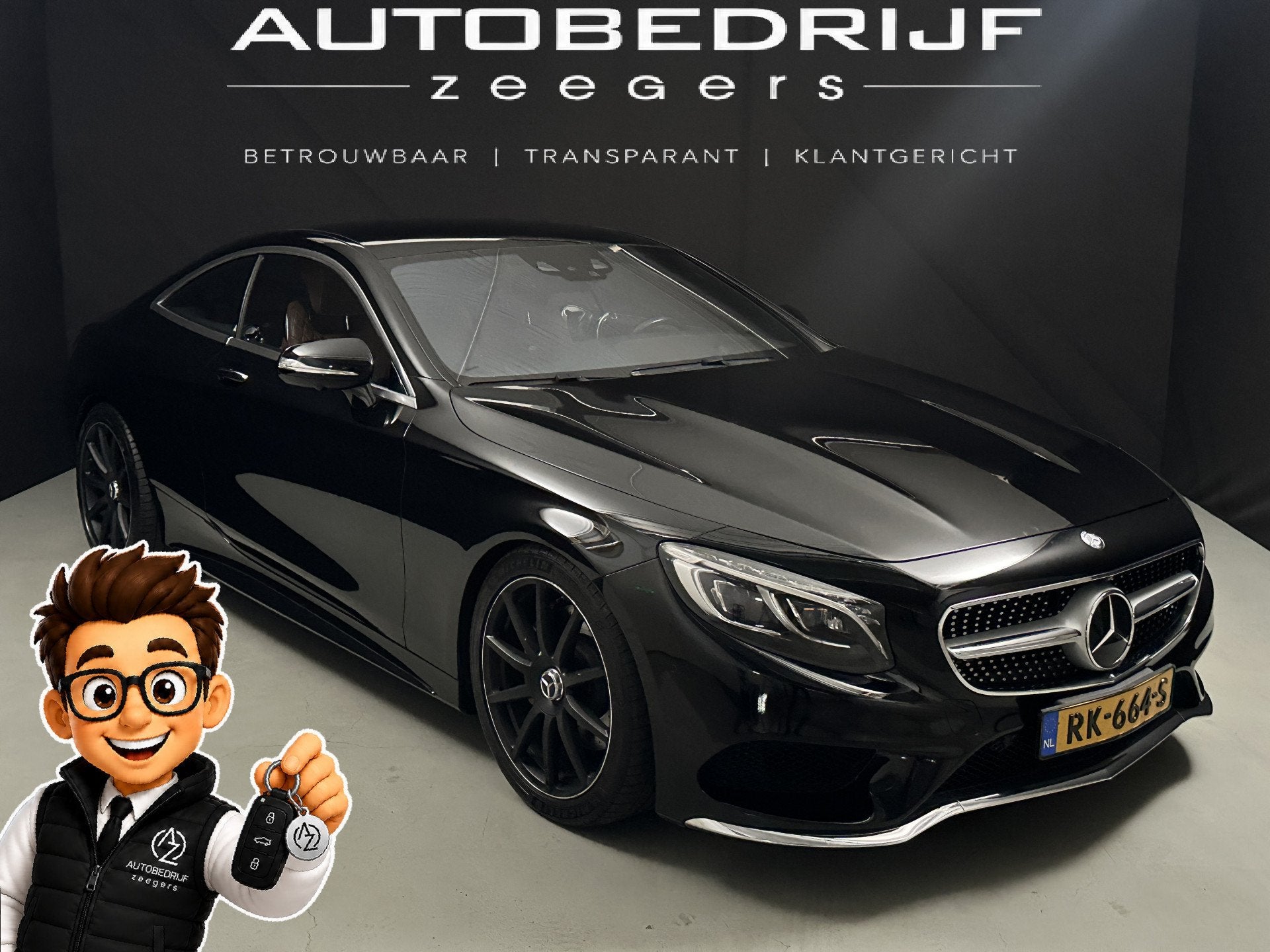 Mercedes-Benz S-Klasse Coupé 500 4Matic Designo*glasdak*VOL, Auto's, Mercedes-Benz, Gebruikt, 4 stoelen, Automatische klimaatregeling