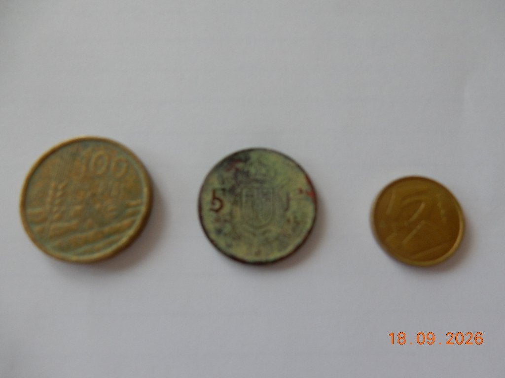munten Spanje 3x, Ophalen of Verzenden, Overige landen, Losse munt
