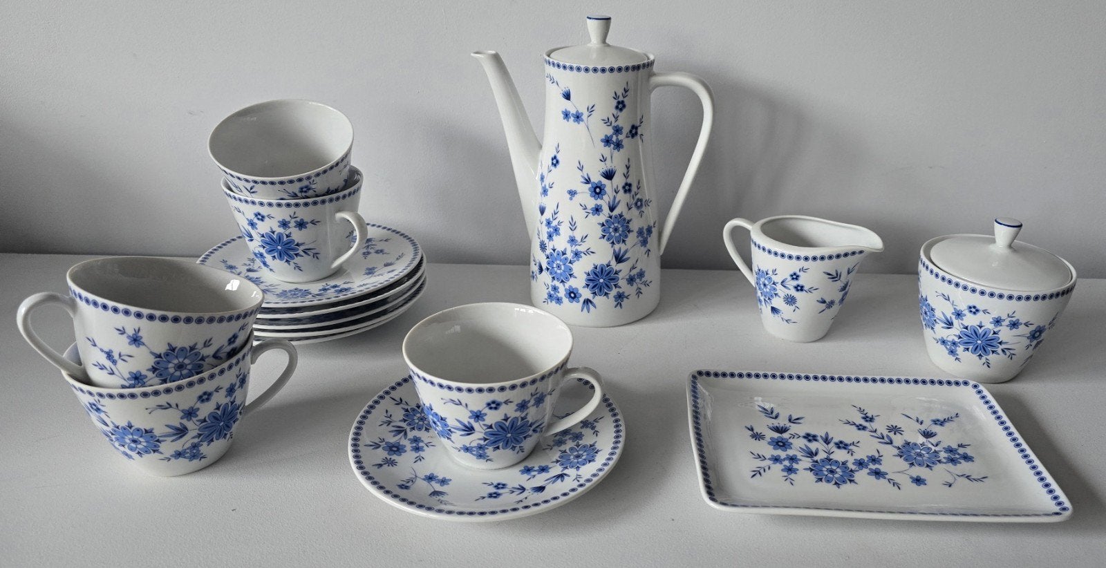 Seltmann Weiden Bavaria koffieservies Bayerisch Blau, Ophalen of Verzenden