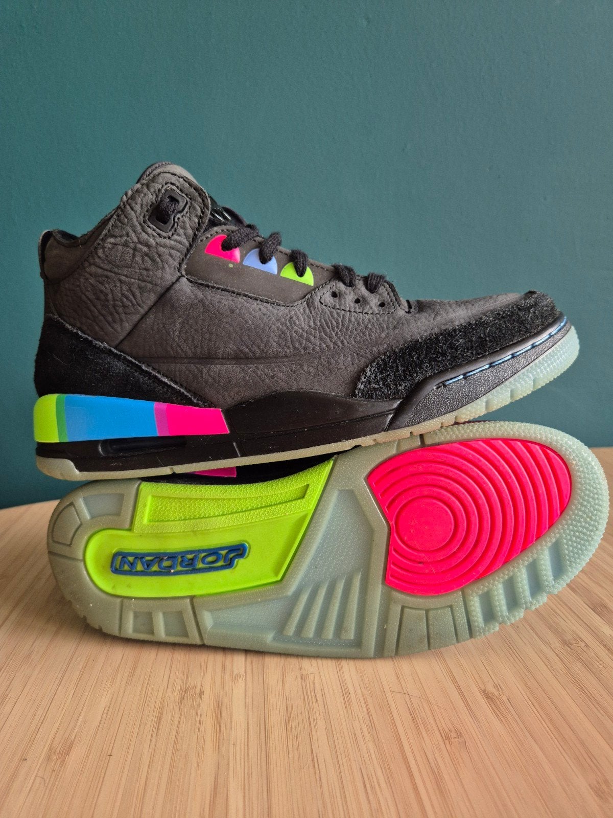 Air Jordan 3 Retro Quai 54 (2018) maat 42, Ophalen of Verzenden, Zo goed als nieuw