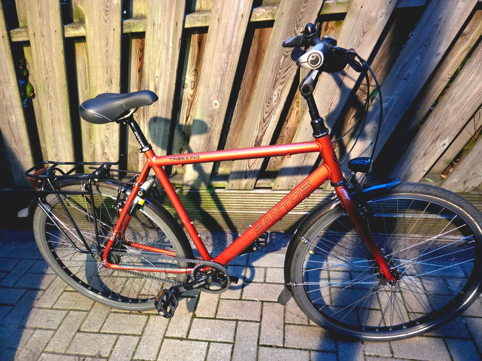 Santos Trekking, Alfine 8, Gates CDX, H59 cm, Deore remmen, Velgrem, Zo goed als nieuw, 57 tot 61 cm, Ophalen