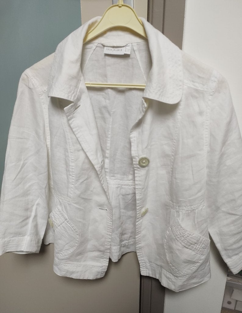 witte jasje maat 38, Kleding | Dames, Ophalen of Verzenden, Zo goed als nieuw, Maat 36 (S), Wit