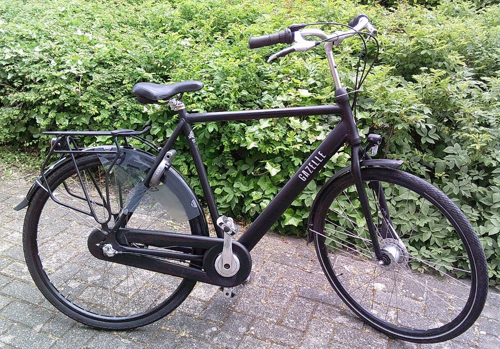 ECHT ZGAN GAZELLE ESPRIT 3V FRAME HOOGTE 61 CM MATT ZWART, Fietsen en Brommers, Fietsen | Heren | Herenfietsen, Ophalen, Versnellingen